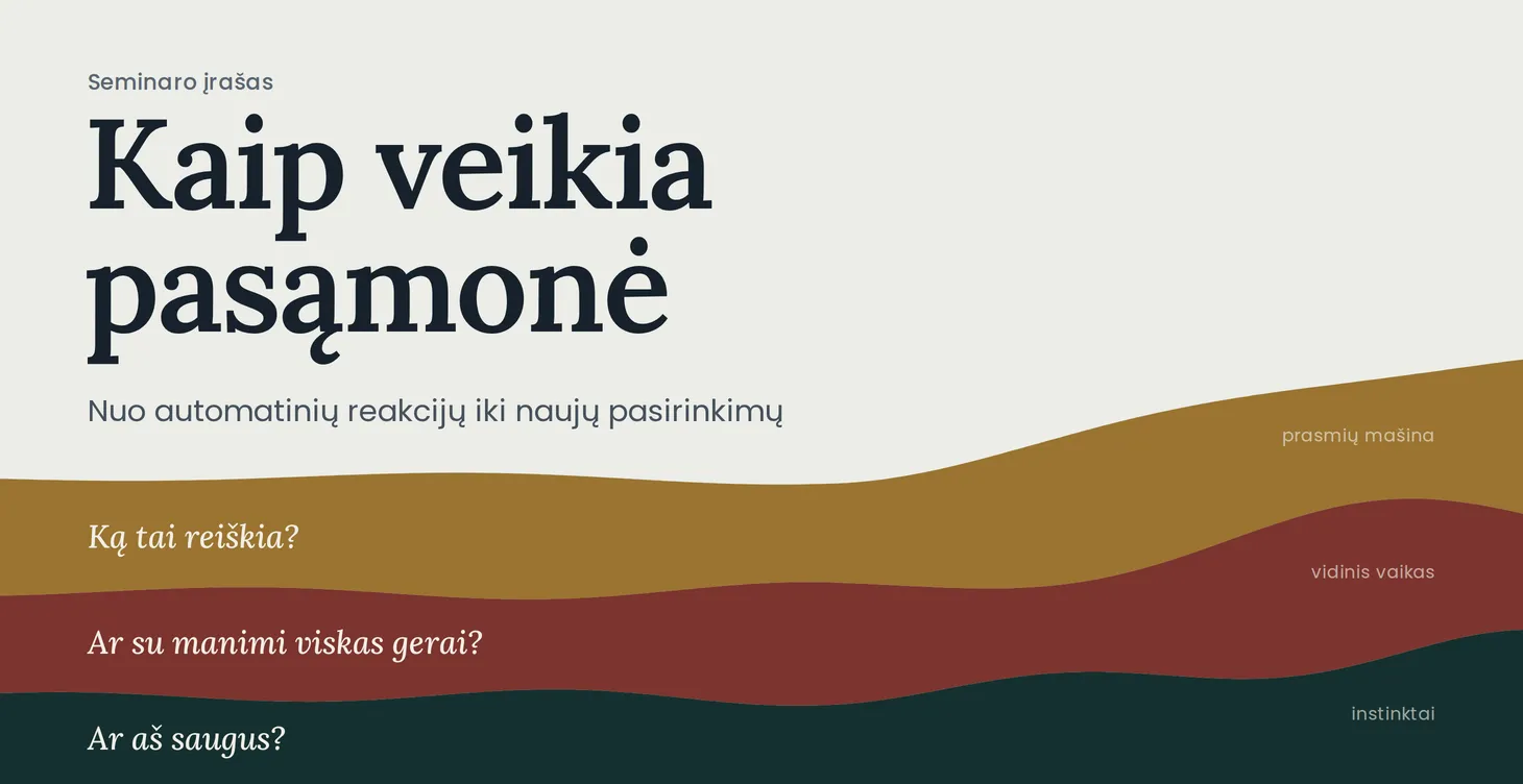 Kaip veikia pasąmonė: nuo automatinių reakcijų iki naujų pasirinkimų